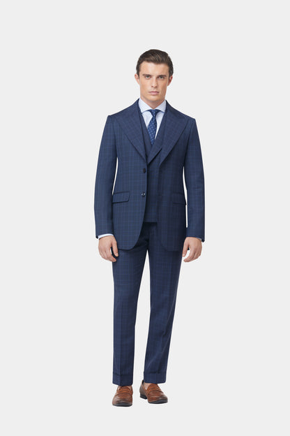 Mid Blue Checked GC Select Suit