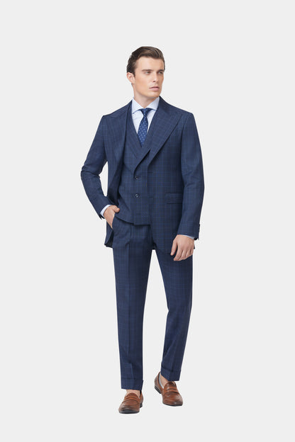 Mid Blue Checked GC Select Suit