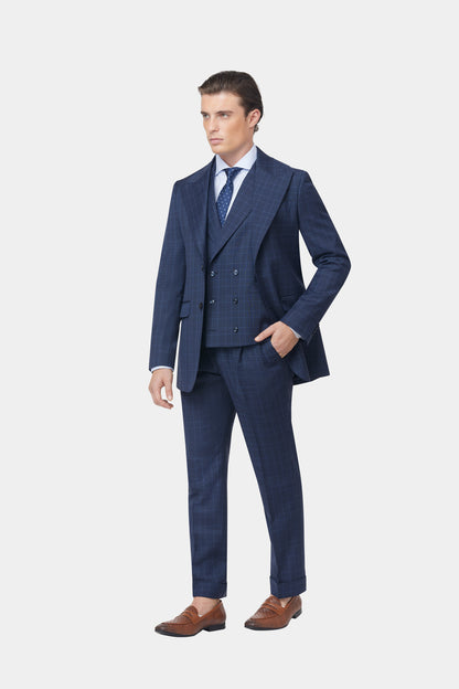 Mid Blue Checked GC Select Suit