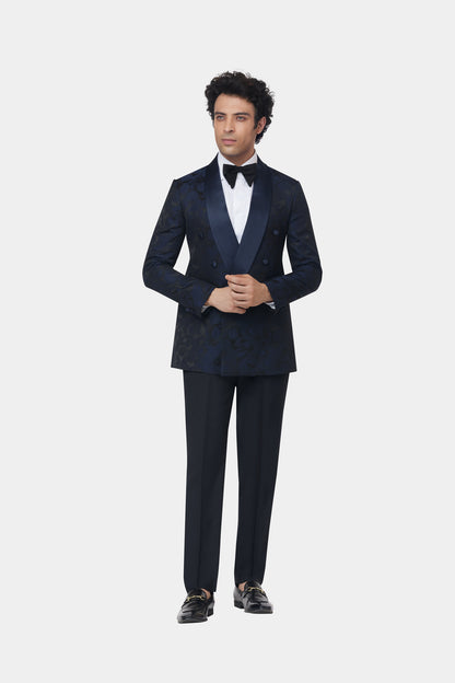 Blue Jacquard GC Tuxedo