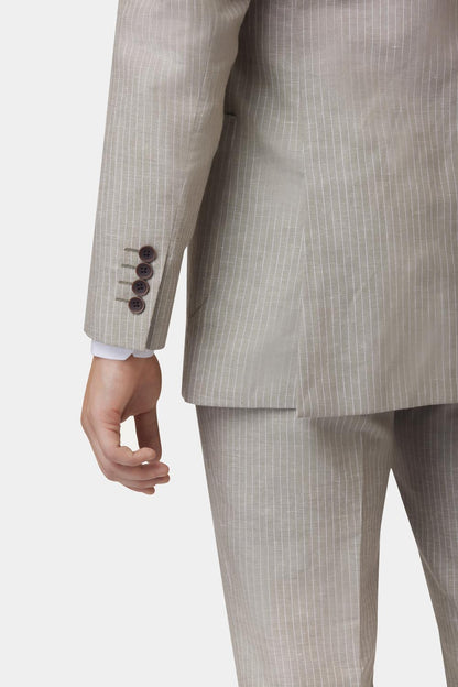 Taupe Striped GC Select Suit