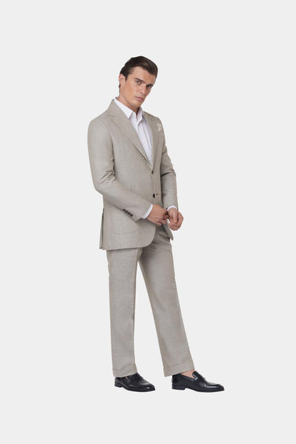 Taupe Striped GC Select Suit