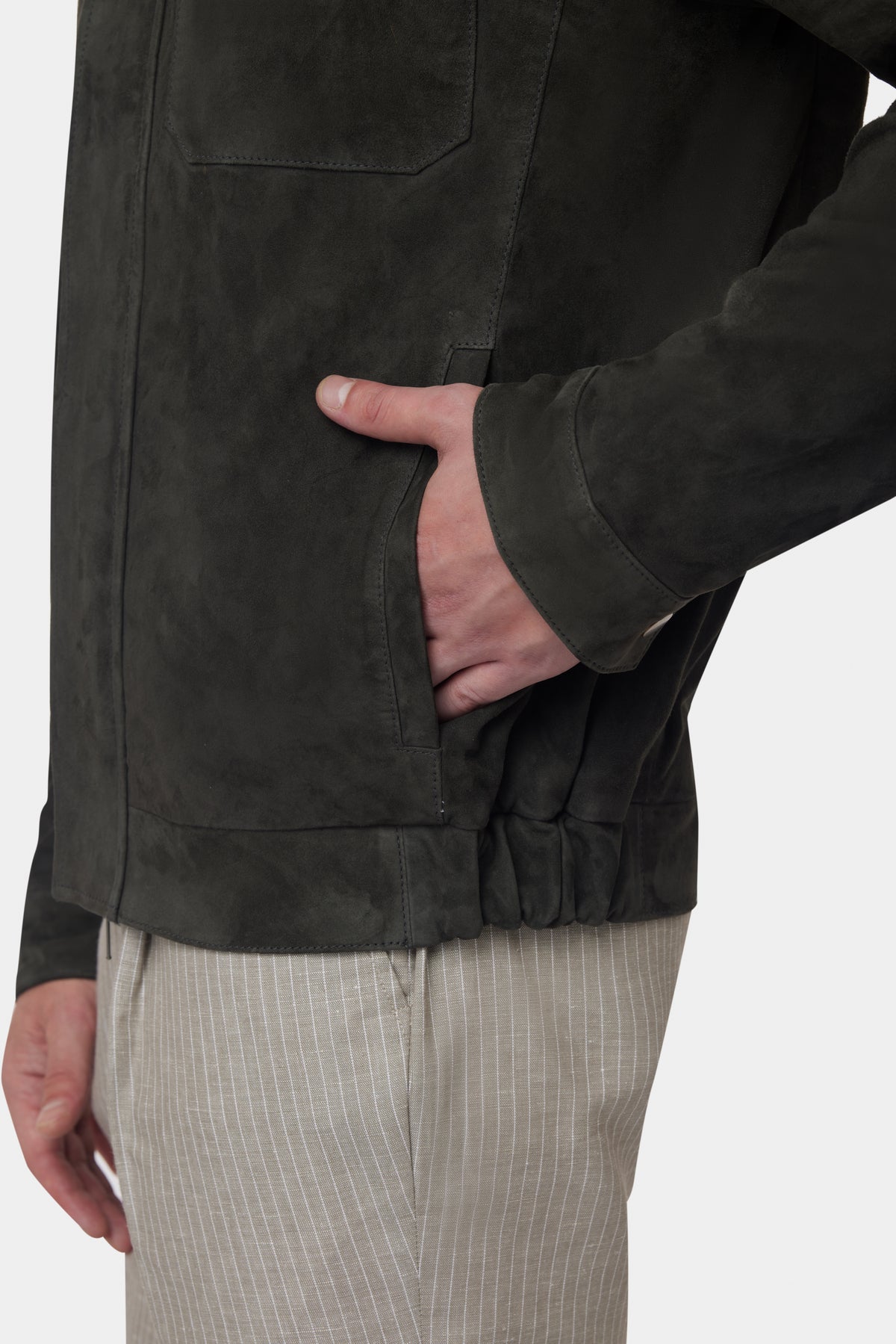 GC Stoffa Suede Bomber Jacket