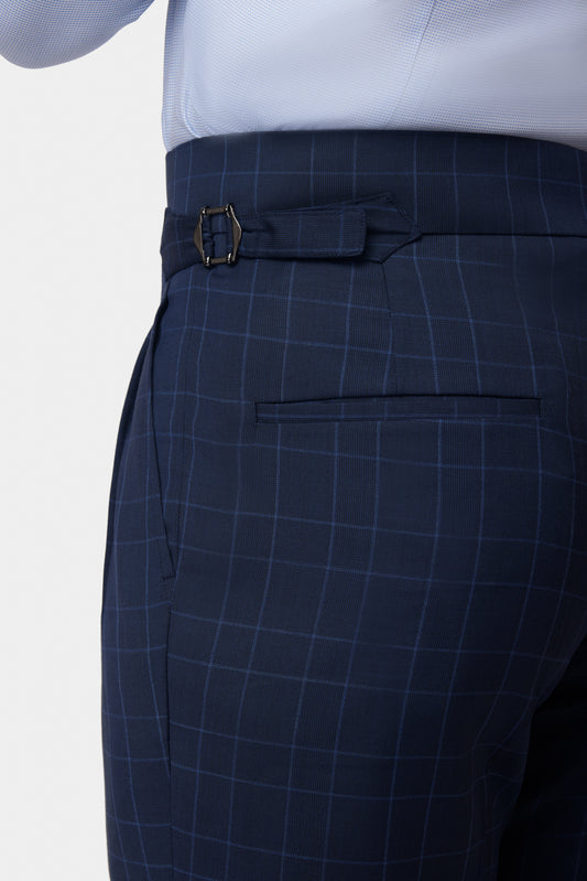 Blue Plaid GC Dress Pant