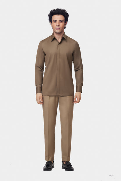 Khaki Brown GC Signature Shirt