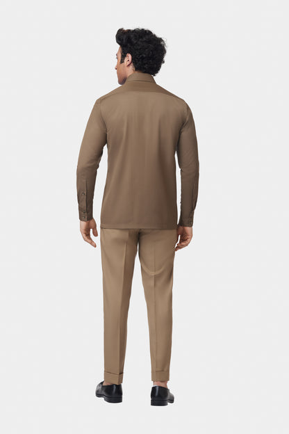 Khaki Brown GC Signature Shirt