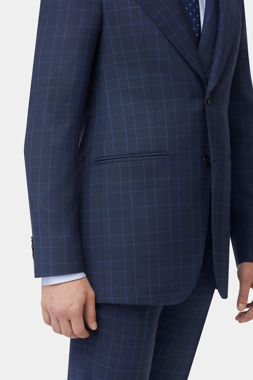 Mid Blue Checked GC Select Suit