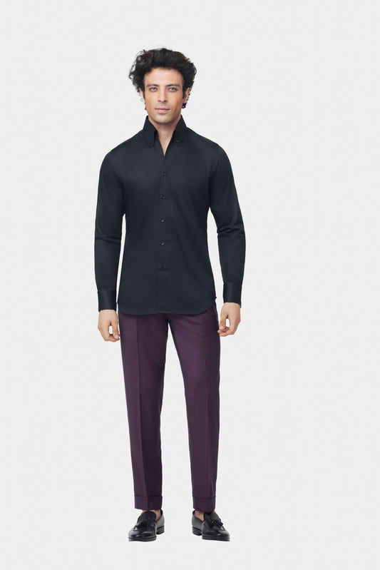 Black GC Signature Twill Shirt