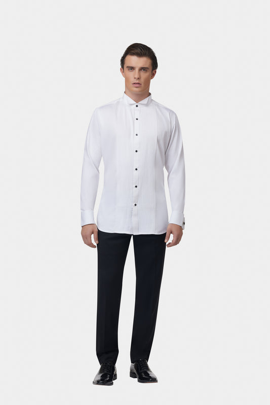 White GC Tuxedo Shirt