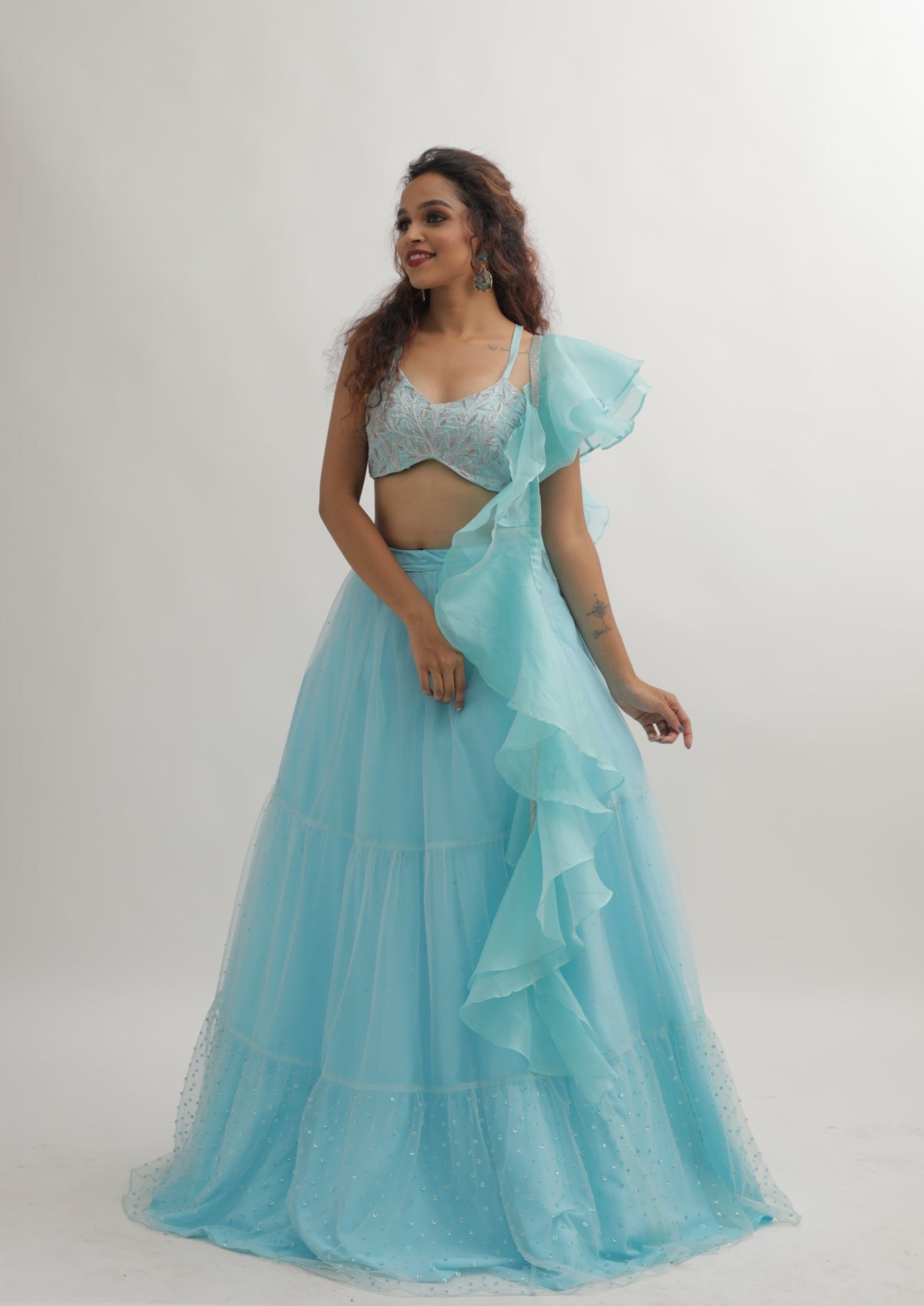 FLOATING CAVALIER LEHENGA