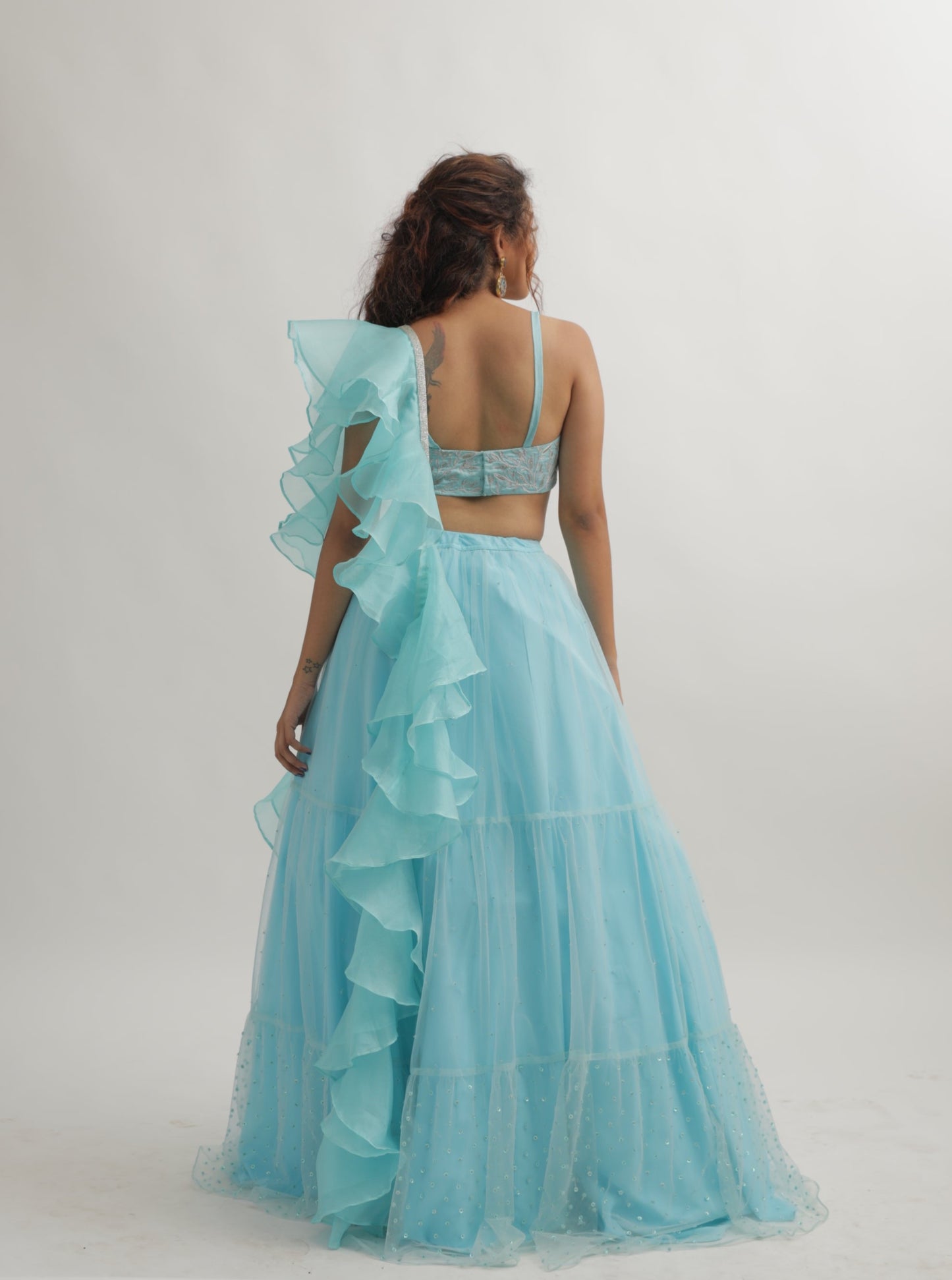 FLOATING CAVALIER LEHENGA