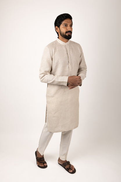 Gatsby Essential Sequence Kurta (beige)