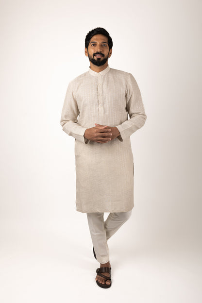 Gatsby Essential Sequence Kurta (beige)