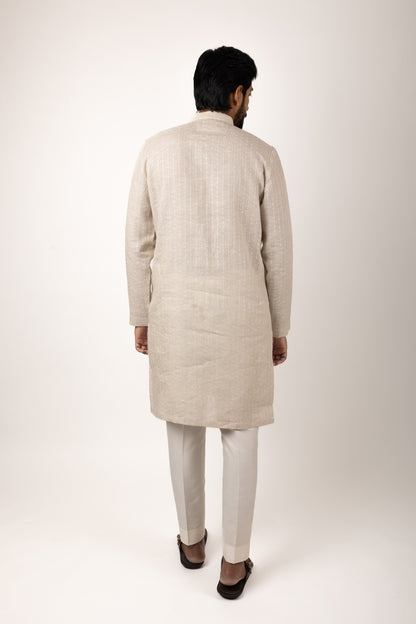 Gatsby Essential Sequence Kurta (beige)