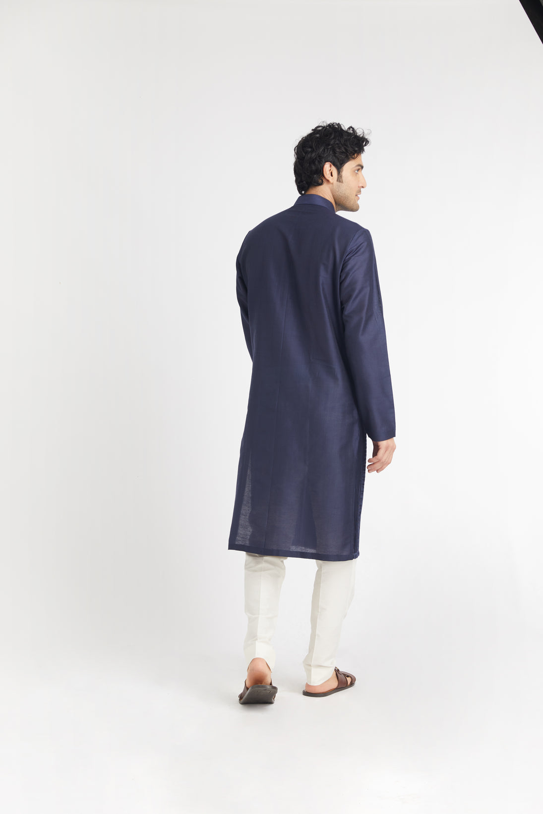 Ocean Wave-Tuk Kurta (N.Blue)